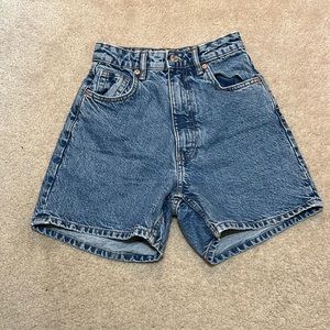 Zara Mom Jean Shorts